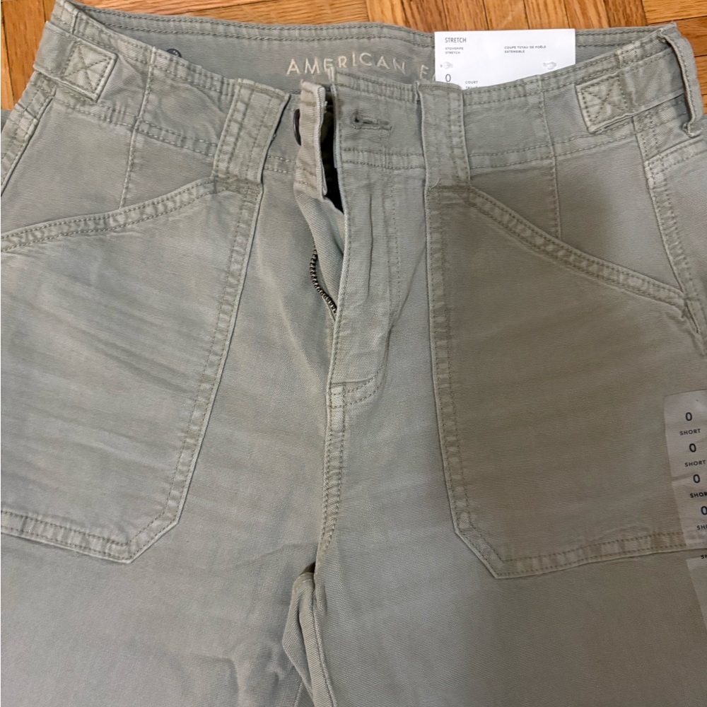 NWT American Eagle Light Green Cargo / Stovepipe Pants